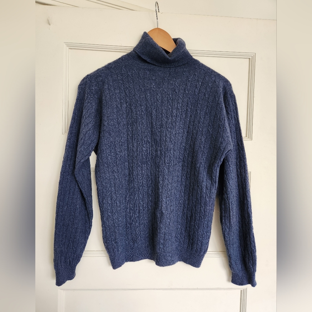 Cableknit Cashmere Sweater Vintage Small - Picture 5 of 6